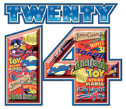 Option 3 – Attraction logos, with emphasis on '14'. Photo credits (C) Disney Enterprises, Inc. All Rights Reserved