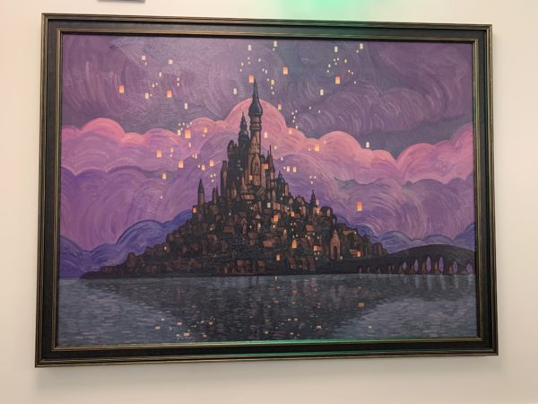 Here is another painting from Tangled and the beautiful lanterns!