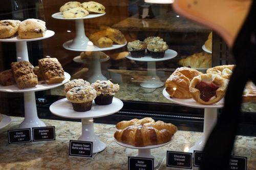 You will find the typical assortment of Starbucks pastries.