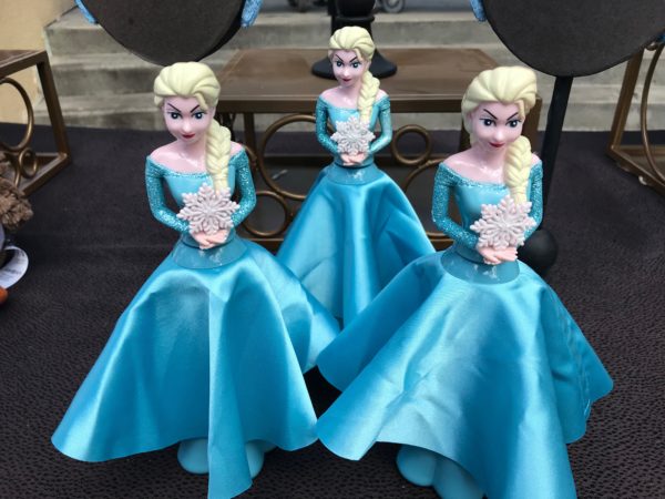 This Elsa toy includes a light up skirt that spins.