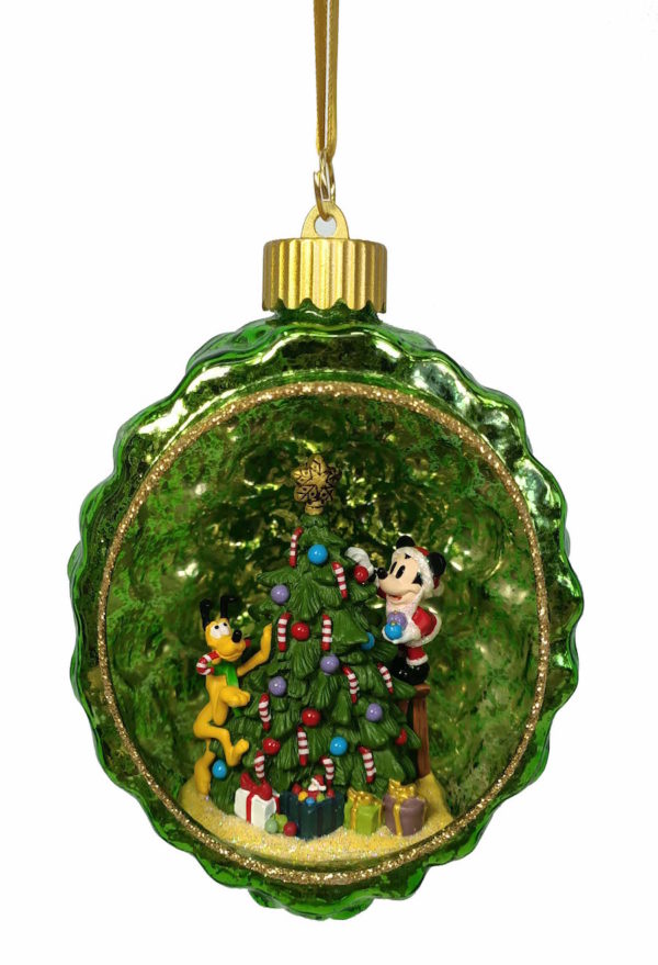 Classic pine cone ornament with Mickey and his pal Pluto. Photo credits (C) Disney Enterprises, Inc. All Rights Reserved 