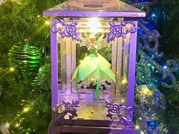 Tinker Bell has her own ornament located on the Perter Pan themed tree.