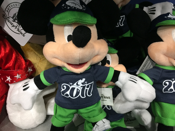 Here's a 2017 Mickey Mouse plush.