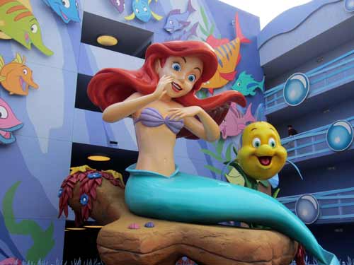 Art of Animation's Little Mermaid rooms are a great place to stay while visiting Disney with your princess.
