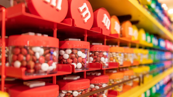 Floor to ceiling and wall to wall colorful and sweet M&Ms!  Photo credits (C) Disney Enterprises, Inc. All Rights Reserved 