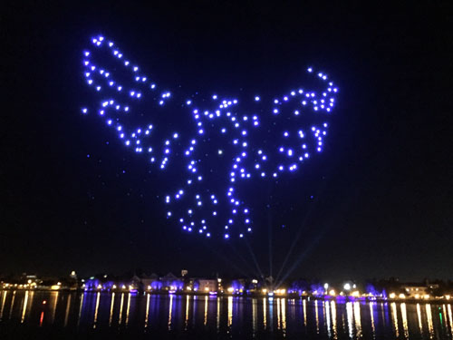 The Starbright Holidays drone show is simply amazing.