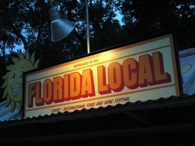 New this year is a kiosk featuring food local to Florida.