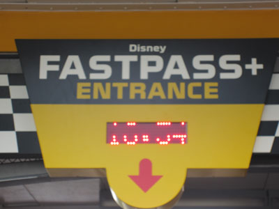FastPass + entrance at Indy Cars.