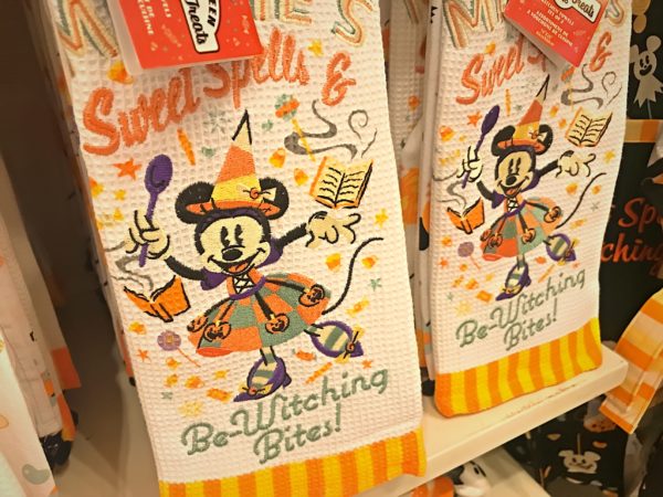 Halloween Minnie Mouse kitchen towels are $21.99.