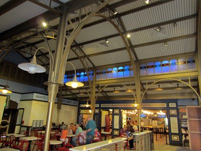 Les Halles seating area.
