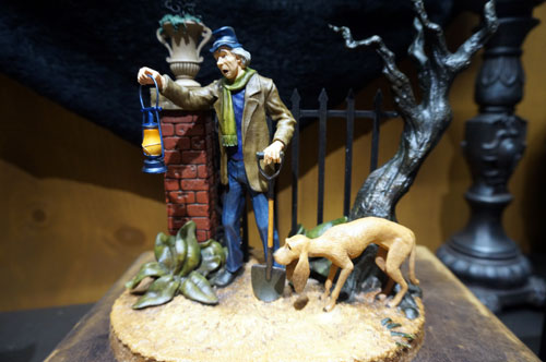 The store offers a collection of figurines.
