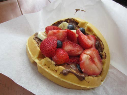This waffle is simply delicious.