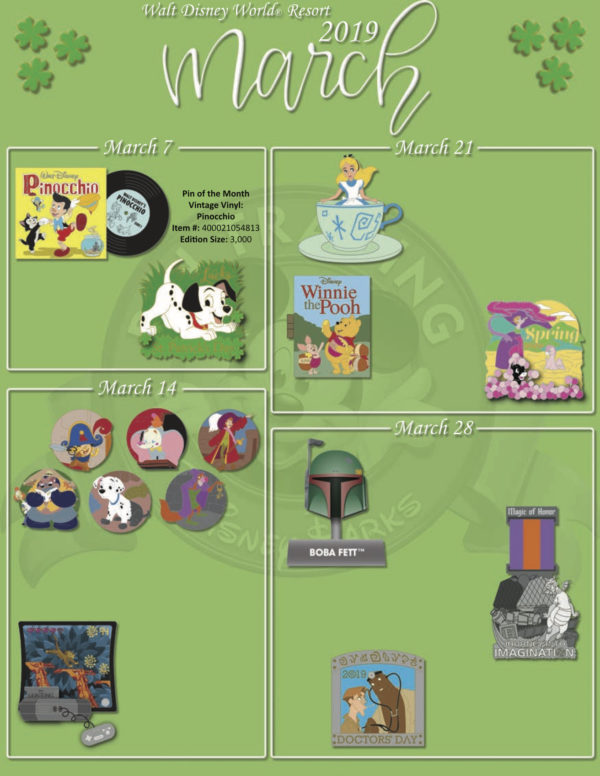 Here are the March 2019 Pin Releases!