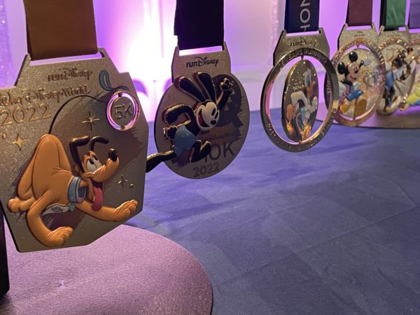 Here's a look at all of the medals for 2022's runDisney events!