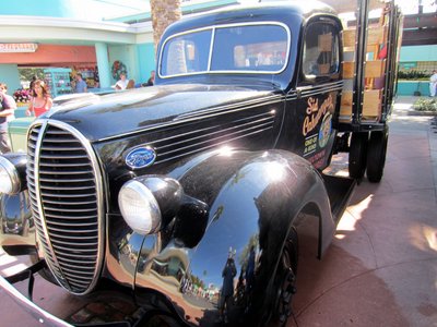 Sid's trusty Ford truck, used to collect Hollywood treasures.