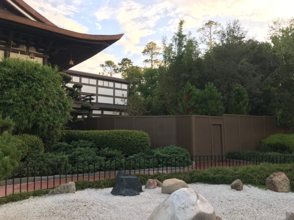 The Takumi Tei Restaurant will be located to the right as you stand in front of the Japan pavilion.