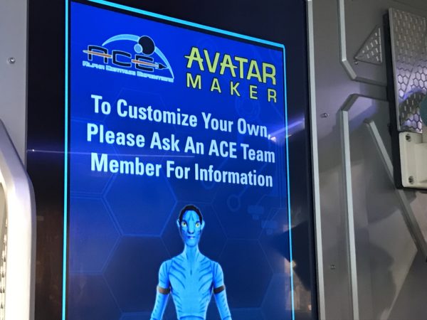 There are two stations where you can get scanned to make an Avatar.