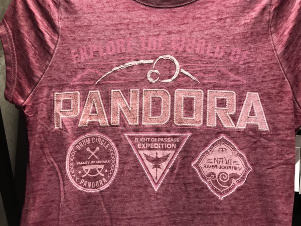 Plenty of Pandora t-shirts.