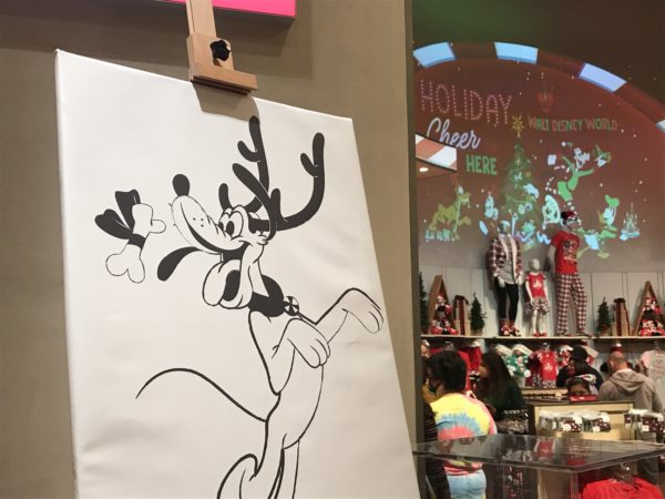 This drawing matches the animation backstory of the World of Disney store.