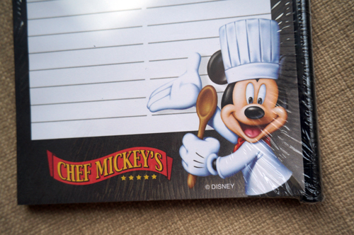 Mickey Mouse notepad.